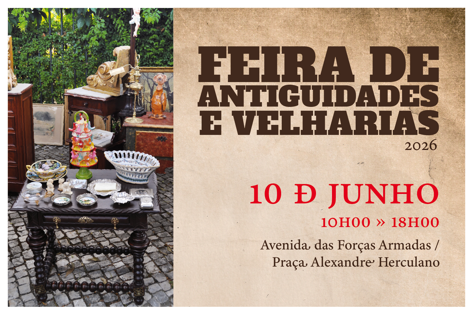 Feira de Antiguidades e Velharias | Pomonas Camonianas