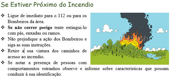 Se Estiver Próximo do Incendio