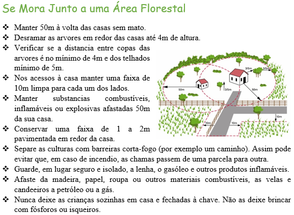 se mora junto a um area florestal